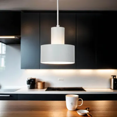 Produktbild von Runde Hängelampe Ø15cm Retro stilvoll Schirm matt Weiß Ringförmig Wohnzimmer Lampe Pendelleuchte