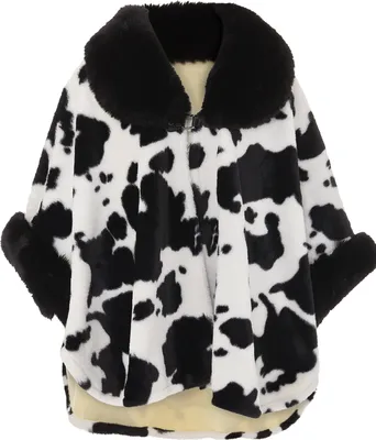 Produktbild von OSHA damen strickponcho - schwarz wollweiss, M