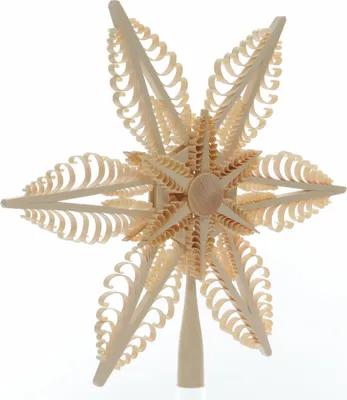 Produktbild von Baumschmuck Christbaumspitze Mittig 6 Bäumchen(Beidseitig) BxHxT=33x30x4cm NEU