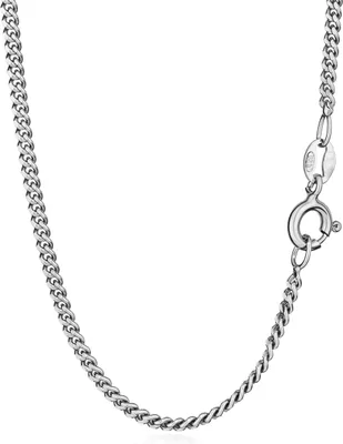 Produktbild von 70cm Panzerkette 925 Silber anlaufgeschützt  Damen Herren Halskette 2,0mm breit