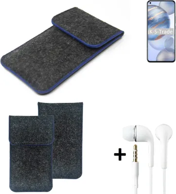 Produktbild von K-S-Trade Handy Schutz Hülle kompatibel mit Huawei Honor 30 Schutzhülle Handyhülle Filztasche Pouch Tasche Case Sleeve Filzhülle dunkelgrau,