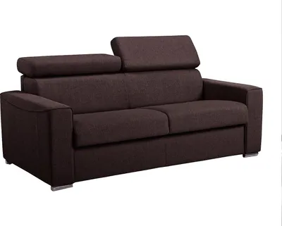 Produktbild von Vente-unique VIZIR, Sofabett, Wohnzimmer, Schokolade, 3 Sitz(e), Schokolade, Stoff