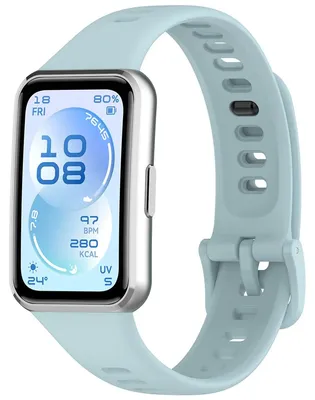 Produktbild von Armband für Huawei Band 11 / 11 Pro, Bizon Strap Watch Silicone, Hellblau