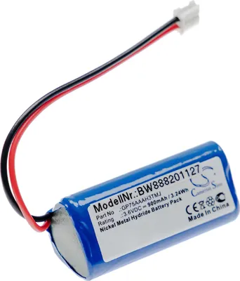 Produktbild von vhbw Akku Ersatz für Dentsply V040141000507, GP75AAAH3TMJ für Medizintechnik (900 mAh, 3,6 V, NiMH)