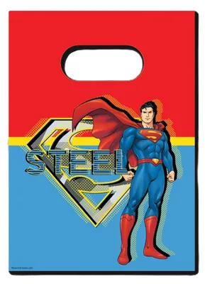 Produktbild von "Superman Krypton" Partydeko Artikel Variante: 4 Geschenktüten Papier