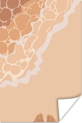 Produktbild von MuchoWow® Poster Strand - Meer - Fuß 20x30 cm - Papierdruck