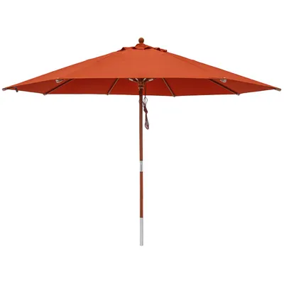 Produktbild von anndora Sonnenschirm 3,5m rund Terracotta Winddach UV-Schutz - Terracotta