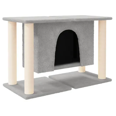 Immagine prodotto di vidaXL Graffiatoio in sisal Grigio chiaro 50 cm