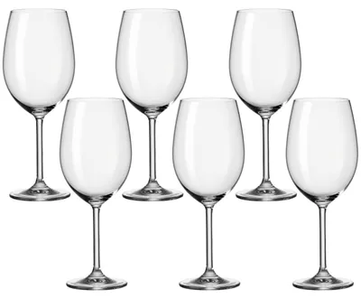 Zdjęcie produktu dla LEONARDO Daily, Kieliszek do wina czerwonego, Kieliszek standardowy, Szkło, Przezroczysty, Wino typu bordeaux, Przezroczyste