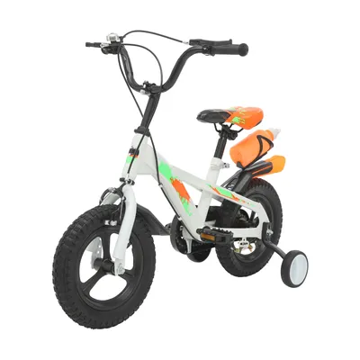 Produktbild von 12 Zoll Kinderfahrrad Jungenfahrrad Mädchenfahrrad Trainingsfahrrad für Anfänger 2-5 Jahren Trinkflasche max 50kg