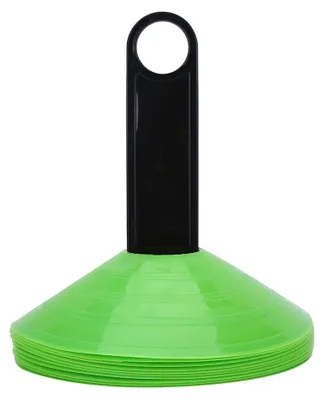 Produktbild von Markeringshoedjes 10 Stück - Runde Kegel für Fußball und Training - Modell Nouveau