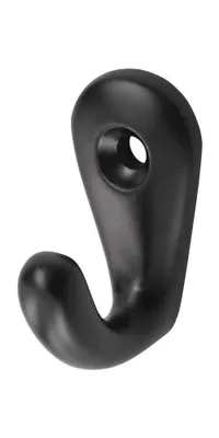 Obrázek produktu pro Háček na ručníky 0557 1 háček v.36mm alu.co.-coated black a.27mm