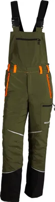 Produktbild von KOX Schnittschutz Latzhose Mistral 3.0 Grün/Orange Größe 62 | Typ A | KWF-Standard