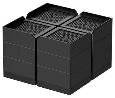 Obrázek produktu pro 4 kusy podstavek pod nábytek, výška 10 cm, protiskluzové, nosnost až 1000 kg