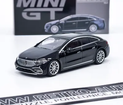 Image de Mercedes-Benz EQS 580 4MATIC LHD Noir - Mini GT 1:64