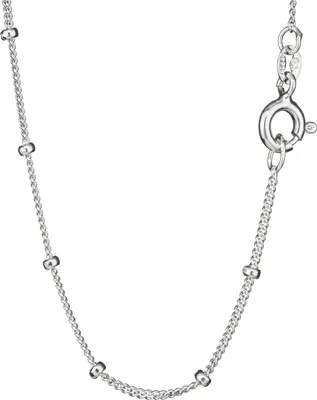 Produktbild von Collier 80cm Panzerkette Kugeln 925 Sterling Silber Halskette 1,1mm Breit 6763