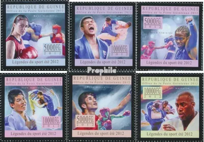 Produktbild von Briefmarken Guinea 2012 Mi 9603-9608 (kompl. Ausgabe) postfrisch Damenboxen, Judo