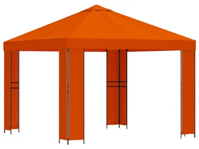 Obrázok produktu pre vidaXL Altánok 3 x 3 m, oranžový, polyester a oceľ, 190 g/m²