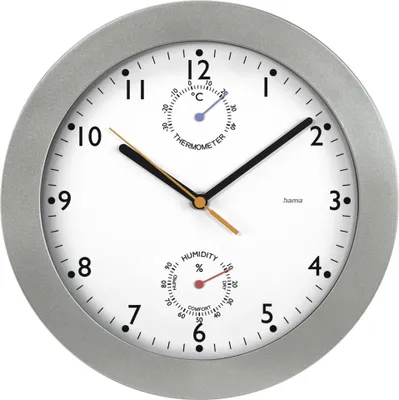 Produktbild von Hama Wanduhr DCF-Funk-Wanduhr "PG-300",Silber