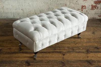 Produktbild von Chesterfield Fußhocker Ottomane Hocker Klassisch Relax Sessel Bank Neu Beistell
