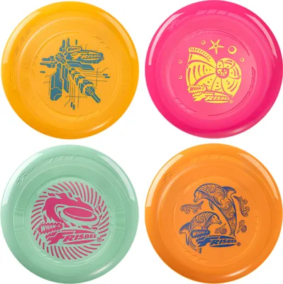 Produktbild von Wham-O Frisbee Go 4er Pack Flugscheibe ab 5 Jahren, 22.86 cm - 70g