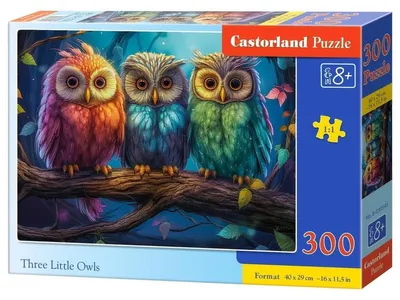 Immagine prodotto di Puzzle 300 pezzi Tre Gufi Piccoli 030545 Castorland