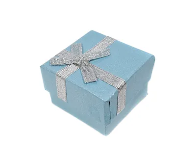 Produktbild von 10 x Ringetuis Schmuckschachtel Ringebox Schmuckkästchen Schmucketuis (hellblau)