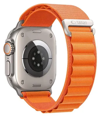 Obrázek produktu pro Pouzdro Tech-Protect Nylon Pro pro Apple Watch 8 / 9 / 10 / 11 / 12 / SE / Ultra, velikost 44 / 45 / 46 / 49 mm, barva: oranžová