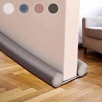Produktbild von Zugluftstopper für türen 94cm,Türdichtung Luftzugstopper mit Doppeldichtung Zugluftstopper für Tür Noise Blocker Tür Zugluftstopper Windstopper & Türluftstopper (Grau)