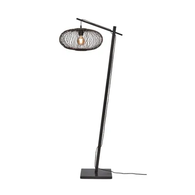 Produktbild von GOOD&MOJO - Stehleuchte Cango - Bambus Schwarz/Schwarz - 62x40x150cm für Wohnzimmer, Schlafzimmer