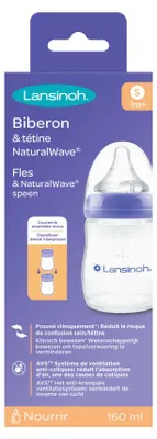 Productafbeelding van Lansinoh Natural Waves Drinkfles (1 stuk)