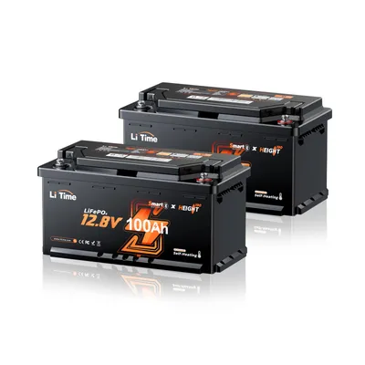 Produktbild von 2x 12V 100Ah H190 LiFePO4 Batterie mit Bluetooth, Heizung & Untersitz DIN H8