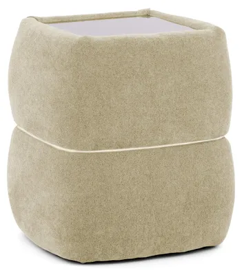 Imagen del producto de Mesita de noche Puffra Polvo dorado