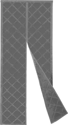 Zdjęcie produktu dla Magnetyczna zasłona drzwiowa – zasłona termiczna – izolacja termiczna, zaciemniająca, wodoodporny PVC, zamknięcie magnetyczne – 86×208 cm – szara