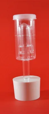 Produktbild von Gummistopfen 48/44mm + Dreiteiliger Gärröhrchen, Konischer Gummi Stopfen | Gummi Korken | Gumistopfen