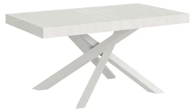 Immagine prodotto di Tavolo Allungabile 180-284x90x77 cm Volantis Bianco Frassino Telaio Bianco