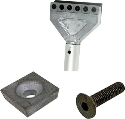 Produktbild von Unischaber-Wendeplatte 17 x 17 x 6 mm, für Uni-Schaber