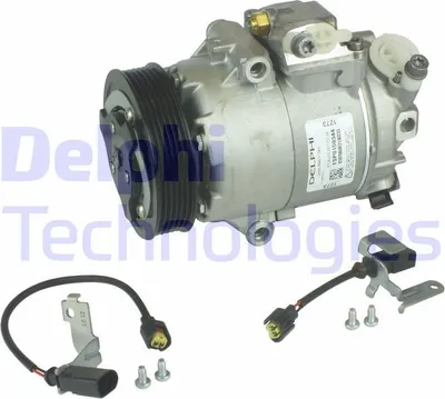 Produktbild von DELPHI TSP0159344 SANDEN PXE13 / Denso Klimaanlage Klimakompressor PAG 46 für VW Golf IV Schrägheck (1J1) POLO (9N) Polo Schrägheck (6R1, 6C1)