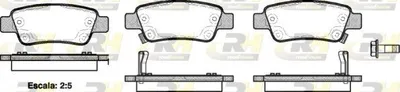 Produktbild von ROADHOUSE Bremsbeläge Satz Hinten Bremsklötze für HONDA CR-V III (RE) 21290.02