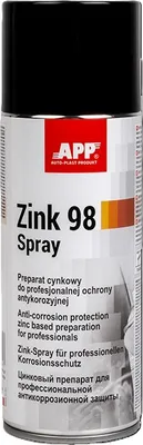 Produktbild von APP Zink 98 Spray 400ml Korrosionsschutz Rostschutz Zink Grundierung dunkel grau