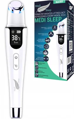 Obrázok produktu pre Termo masážny prístroj na oči LED teplý kompresný vibračný USB-C LCD 38°C