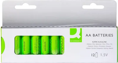 Produktbild von Alkalibatterien Q-Connect - 1,5V, LR6, Typ AA, 12 Stück