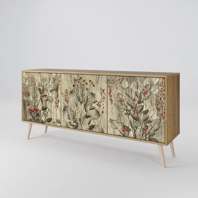 Immagine prodotto di Spacerebels cassettiera a 3 ante - credenza cassettiera - credenza alta - mobile armadio - soggiorno camera da letto - 57,5×164,5×42 (HxLxP)