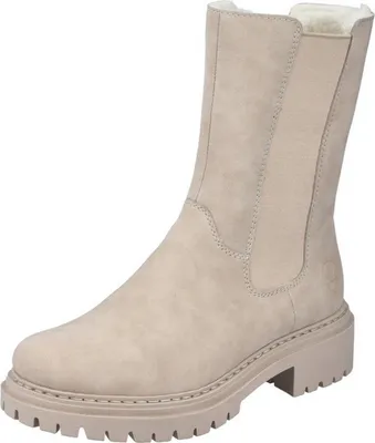 Obrázek produktu pro Rieker dámské chelsea boot kotníkové boty s teplou podšívkou 72683, velikost:38 EU, barva:Beige