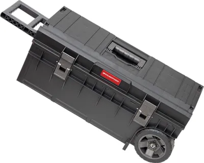 Produktbild von Toolbrothers RHINO XXL Trolley ECO Longer Basic 50 l IP66 Werkzeugkiste mit Laufrädern auf Metallachse und Doppelteleskopgriff