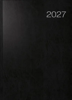 Produktbild von rido/idé 7027503907 Buchkalender Mod. Conform 2027 A4, Kunststoff, schwarz
