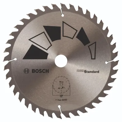 Produktbild von Bosch Kreissägeblatt STANDARD D= 184 mm, Bohrung= 20 mm, Z= 40