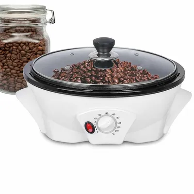 Produktbild von 1200-Watt-Elektro-Kaffee-Röster, Kaffeemaschine zum Rösten von Kaffeebohnen, einstellbare Temperatur 0–240 °C, geeignet für Kaffeebohnen, Nüsse usw