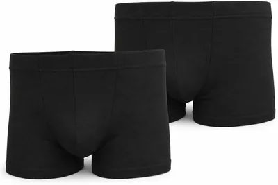 Produktbild von 2x Herren Boxershorts Unterhosen Männer; Schwarz/L