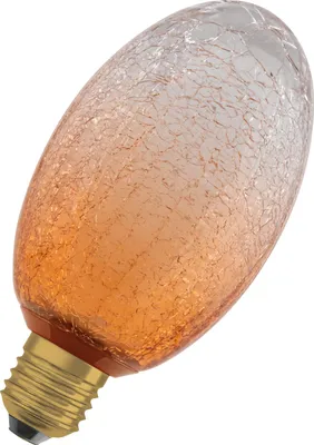Produktbild von OSRAM DECOR LED LAMP IN CRACKED GLASS in flach-Form, LED-Lampe, Matt, 3,5 W, 300 lm, 2700 K, CRI 80